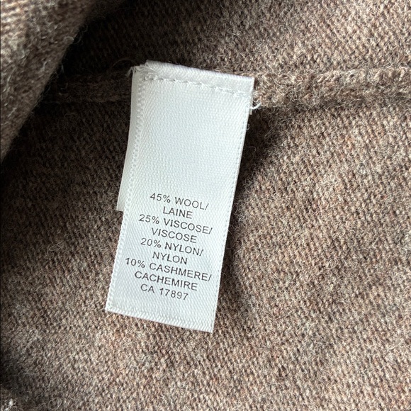 SOLD Banana Republic Women’s Brown Luxury Cashmere Blend Cardigan Sweater Large - Picture 7 of 11